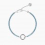 KIDULT - COLLEZIONE DUETTO - BRACCIALE TENNIS COMPONIBILE CON CRISTALLI AZZURRI