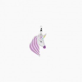 KIDULT - COLLEZIONE SYMBOLS - CIONDOLO A FORMA DI UNICORNO SMALTATO