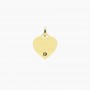 KIDULT - COLLEZIONE PHILOSOPHY - CIONDOLO CUORE DORATO CON SCRITTA FORTUNA