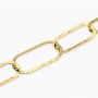 KIDULT - COLLEZIONE STYLE 83 - BRACCIALE CON MAGLIE DORATE MARTELLATE