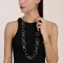 KIDULT - COLLEZIONE STYLE 62 - BRACCIALE CON MAGLIE DORATE ROTONDE