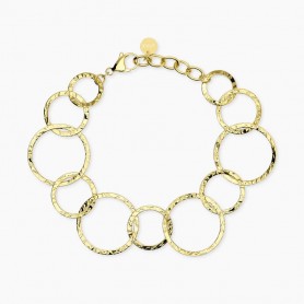 KIDULT - COLLEZIONE STYLE 62 - BRACCIALE CON MAGLIE DORATE ROTONDE