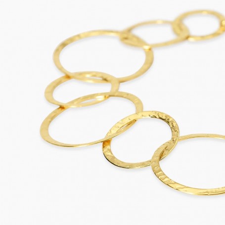 KIDULT - COLLEZIONE STYLE 62 - BRACCIALE CON MAGLIE DORATE ROTONDE