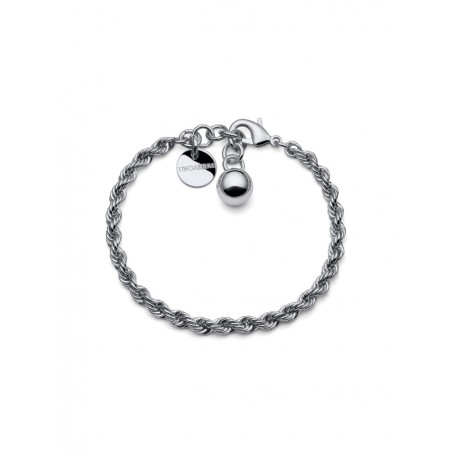 UNOAERRE - BRACCIALE ARGENTATO CORDA