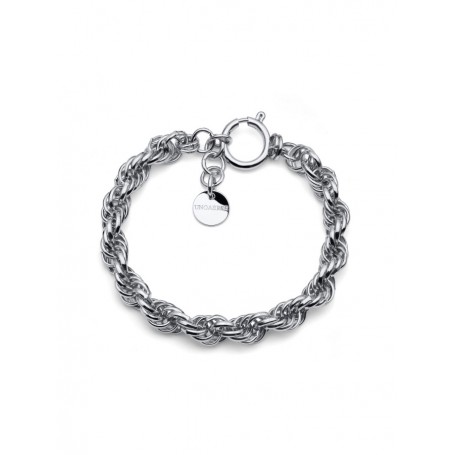 UNOAERRE - BRACCIALE CORDA ARGENTATO