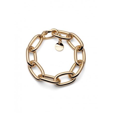 UNOAERRE - BRACCIALE CATENA FORZATINA DORATA