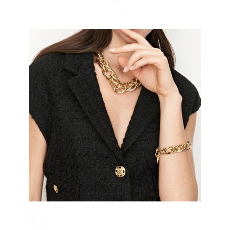 UNOAERRE - BRACCIALE CATENA SPIGA DORATO
