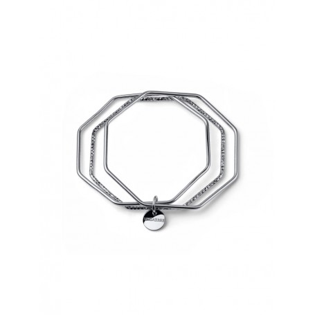 UNOAERRE - BRACCIALE ARGENTATO 3 BANGLE