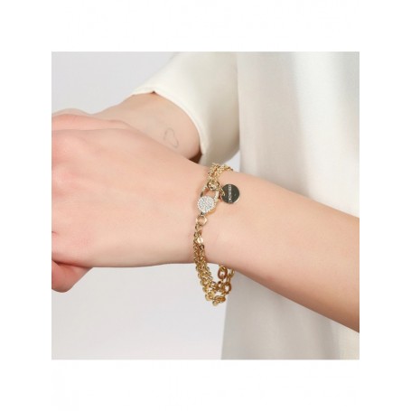 UNOAERRE - BRACCIALE FORZATINA DOPPIA E ZIRCONI