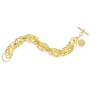 UNOAERRE - BRACCIALE CATENA BIZANTINA AD ANELLI INTRECCIATI