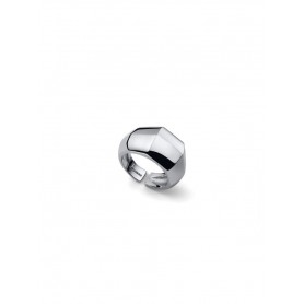 UNOAERRE - ANELLO A FASCIA ARGENTATO