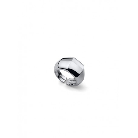 UNOAERRE - ANELLO A FASCIA ARGENTATO