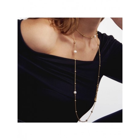 UNOAERRE - COLLANA LUNGA CON PERLE NATURALI
