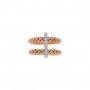 FOPE - ANELLO FLEX'IT DOPPIA FASCIA CON DIAMANTI