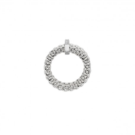FOPE - ANELLO FLEX'IT DOPPIA FASCIA CON DIAMANTI