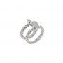 FOPE - ANELLO FLEX'IT DOPPIA FASCIA CON DIAMANTI