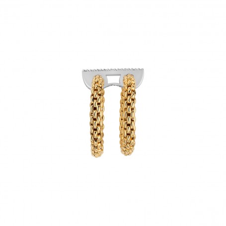 FOPE - ANELLO FLEX'IT DOPPIA FASCIA CON DIAMANTI