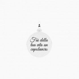 KIDULT - COLLEZIONE CAPOLAVORO - CIONDOLO CON FRASE FAI DELLA VITA UN CAPOLAVORO