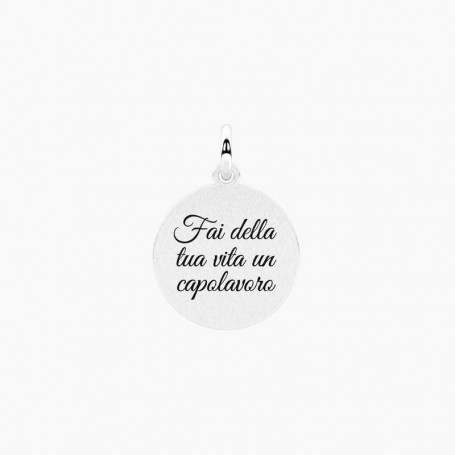 KIDULT - COLLEZIONE CAPOLAVORO - CIONDOLO CON FRASE FAI DELLA VITA UN CAPOLAVORO