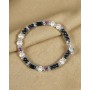 GERBA - COLLEZIONE PEARLS - BRACCIALE IN ARGENTO 925 ,CON FILO CERATO, PIETRE DURE, PERLE