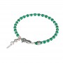 GERBA - COLLEZIONE MOSCH - BRACCIALE CON CHIUSURA A MOSCHETTONE, PIETRE DURE E COMPO IN ARGENTO