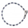 GERBA - COLLEZIONE SILVER CERAMIC - BRACCIALE IN ARGENTO 925, FILO CERATO E PIETRE DURE