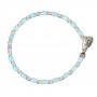 GERBA - COLLEZIONE SILVER CERAMIC - BRACCIALE IN ARGENTO 925, FILO CERATO E PIETRE DURE