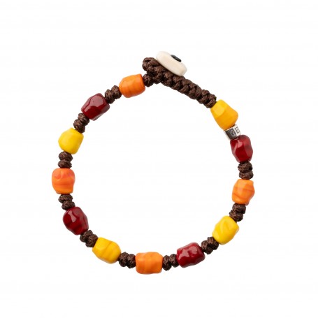 GERBA - COLLEZIONE COLORED - BRACCIALE IN ARGENTO 925 CON PERLA FATTA A MANO IN VETRO DI MURANO