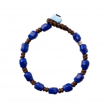 GERBA - COLLEZIONE COLORED - BRACCIALE IN ARGENTO 925 CON PERLA FATTA A MANO IN VETRO DI MURANO