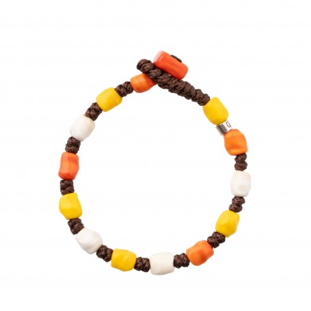 GERBA - COLLEZIONE COLORED - BRACCIALE IN ARGENTO 925, PERLA FATTA A MANO IN VETRO DI MURANO