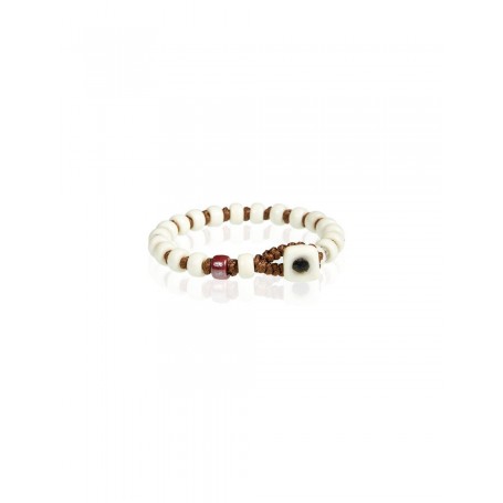 GERBA - COLLEZIONE COLORED - BRACCIALE IN ARGENTO 925, PERLA FATTA A MANO IN VETRO DI MURANO