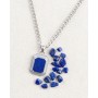 GERBA - COLLEZIONE CHEVALIER - COLLANA IN ARGENTO 925, CON PIETRA DURA LAPIS BLU