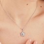 SAGAPO - COLLEZIONE DUH DUH - COLLANA GIROCOLLO IN ACCIAIO CON PENDENTE A STELLA E SCRITTA "18"