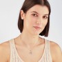 SAGAPO - COLLEZIONE DUH DUH - COLLANA GIROCOLLO IN ACCIAIO CON PENDENTE A STELLA E SCRITTA "18"