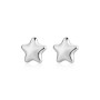 SAGAPO - COLLEZIONE STELLAR - ORECCHINI A LOBO A FORMA DI STELLA IN ACCIAIO