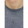 SAGAPO - COLLEZIONE PROUD - COLLANA IN ACCIAIO CON PENDENTE IN PVD NERO