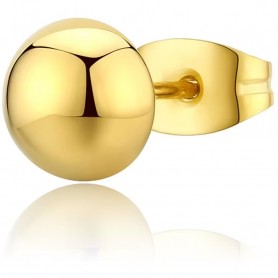 SAGAPO - COLLEZIONE SNAP - MONO ORECCHINO IN ACCIAIO E PVD ORO