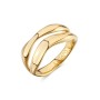 SAGAPO - COLLEZIONE EMOTION - ANELLO IN ACCIAIO E FINITURA PVD ORO 14K