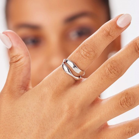 SAGAPO - COLLEZIONE EMOTION - ANELLO IN ACCIAIO