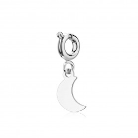 SAGAPO - COLLEZIONE JOY - CHARM IN ACCIAIO A FORMA DI LUNA