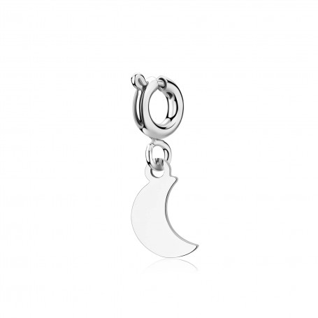 SAGAPO - COLLEZIONE JOY - CHARM IN ACCIAIO A FORMA DI LUNA