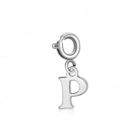 SAGAPO - COLLEZIONE JOY - CHARM IN ACCIAIO A FORMA DI LETTERA P