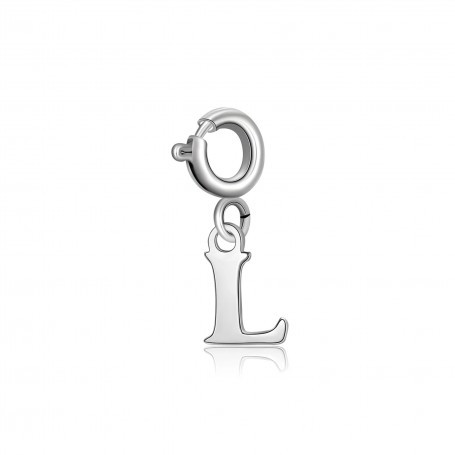 SAGAPO - COLLEZIONE JOY - CHARM IN ACCIAIO A FORMA DI LETTERA L