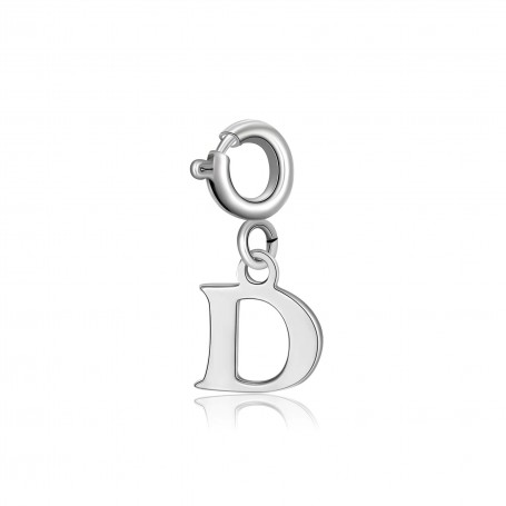SAGAPO - COLLEZIONE JOY - CHARM IN ACCIAIO A FORMA DI LETTERA D