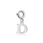 SAGAPO - COLLEZIONE JOY - CHARM IN ACCIAIO A FORMA DI LETTERA D