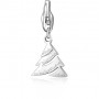 SAGAPO - COLLEZIONE HAPPY - CHARM A FORMA DI ALBERO DI NATALE IN ACCIAIO