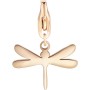SAGAPO - COLLEZIONE HAPPY - CHARM A FORMA DI LIBELLULA IN ACCIAIO E PVD ORO ROSA