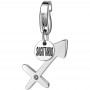 SAGAPO - COLLEZIONE HAPPY - CHARM A FORMA DI SEGNO ZODIACALE SAGITTARIO IN ACCIAIO