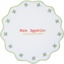 BACI MILANO - TOVAGLIETTA TONDA RICAMATA - COLLEZIONE MAMMA MIA