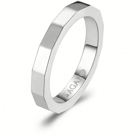 SAGAPO - COLLEZIONE FORLOVE - ANELLO BULLONE IN ACCIAIO
